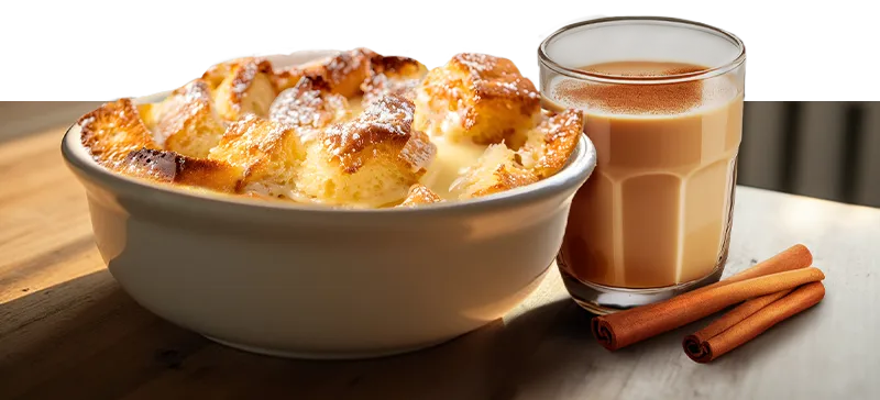 Puding Roti Sos Kastard & CHAI