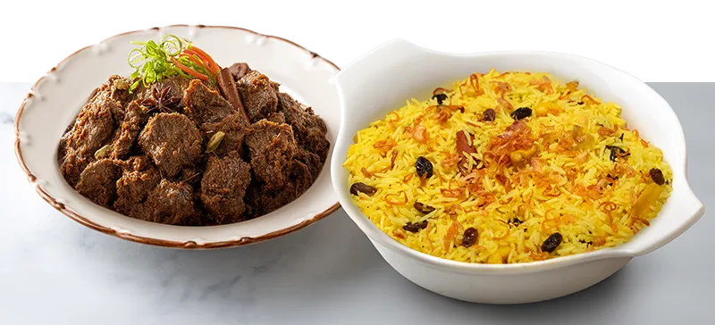 Nasi Minyak & Daging Masak Hitam