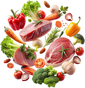 Dapur GPT Cooking Vegetables and Meat are Flying